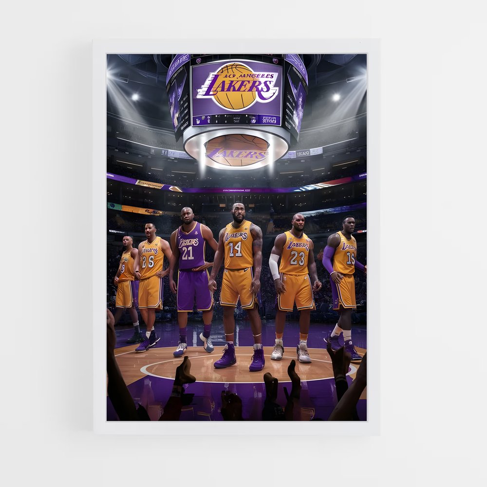 Poster Team Showtime – affiche Basketball (vue 3)